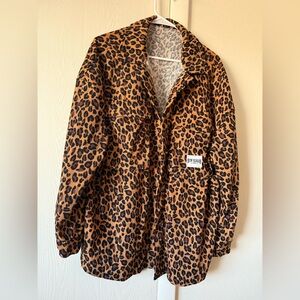 Leopard Print Jacket Size L/XL